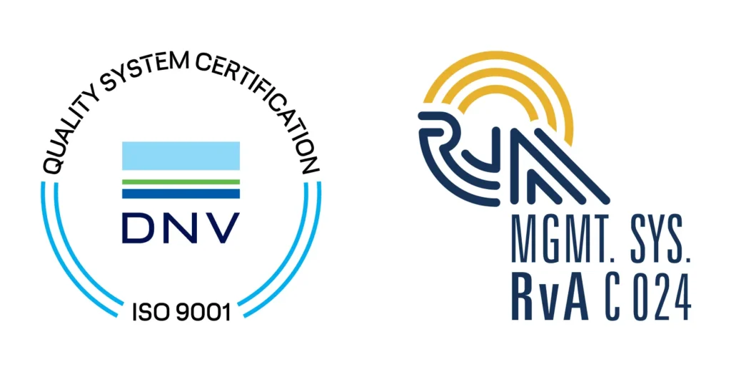 DNV ISO 9001 Quality System Certification MGMT. SYS. RvA C 024